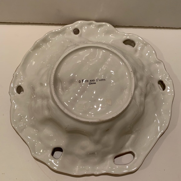 RETIRED FITZ & FLOYD AUTUMN BOUNTY SERVING BOWL. - Picture 5 of 12